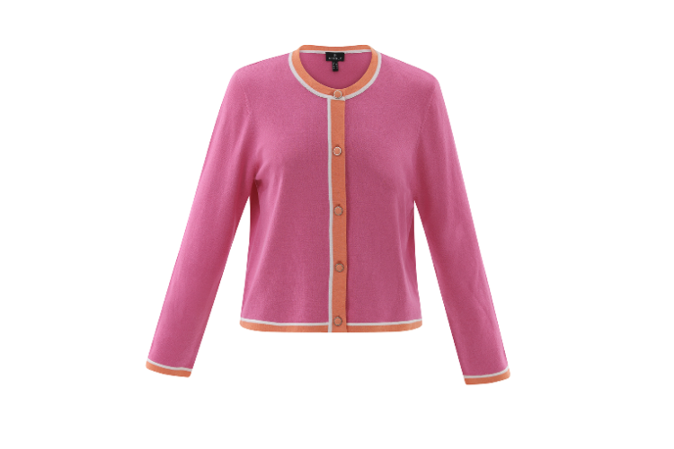 Marble Cardigan 7906 | Pink Tangerine