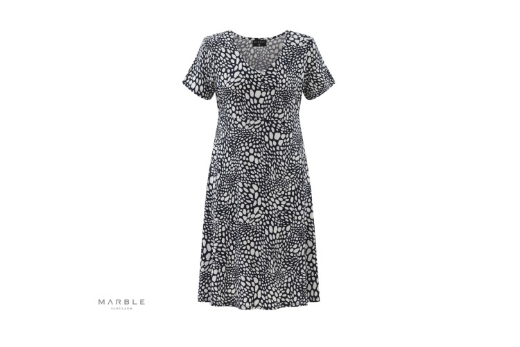 Marble Dress 7922 | Navy 103
