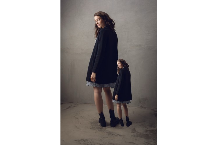 Marble Long Cotton Cardigan 7617 | Grey