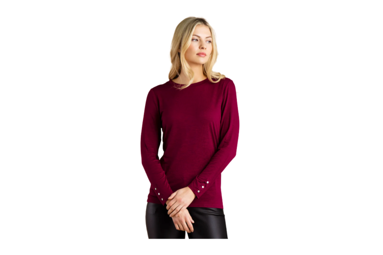 Marble Round Neck Garnet