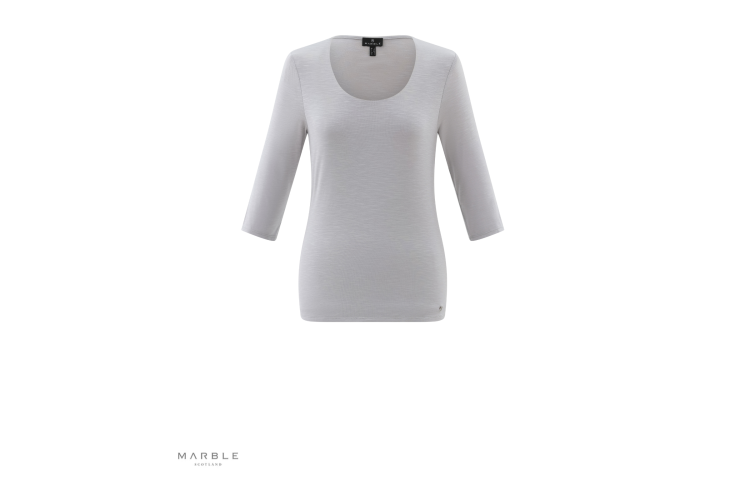 Marble Scoop Neck Top 6962 (Silver 106)