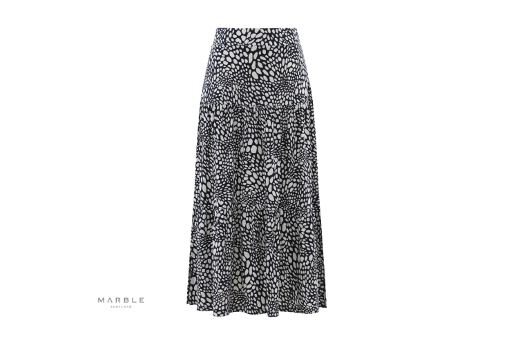Marble Skirt 7945 | Navy 103