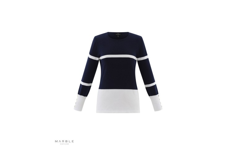 Marble Sweater 7810 | Navy 103
