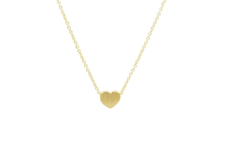 Matt Heart Necklace