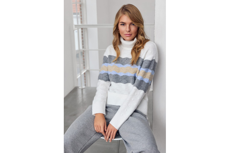 Micha Comfy Wave Knit | Off White
