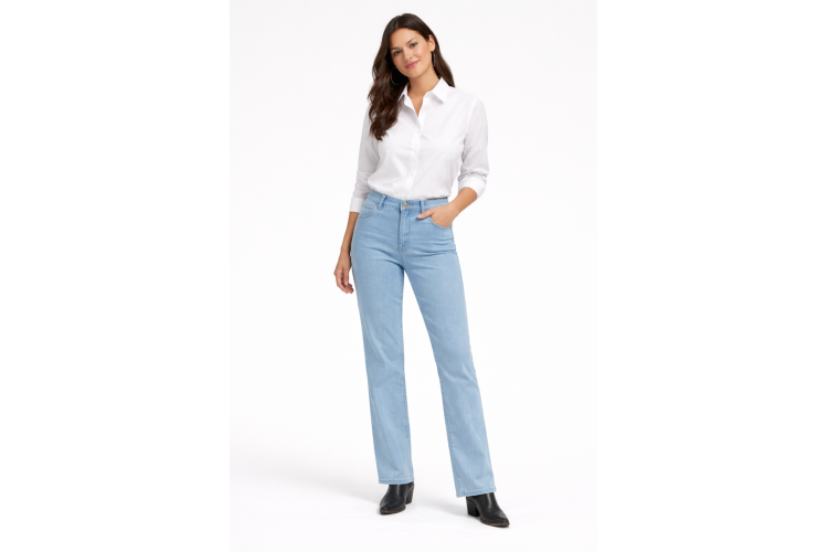 Mila Zip Jeans - Summerstone Blue 