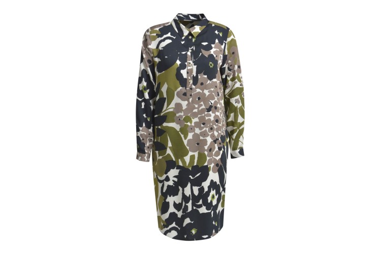 Milano Black Print Shirt Dress