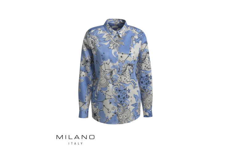 Milano Moon & Star Shirt | Blue