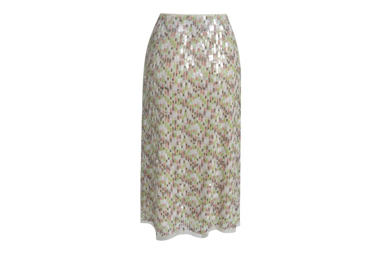 Milano Sequinned Skirt 53-7171 | Bamboo Print