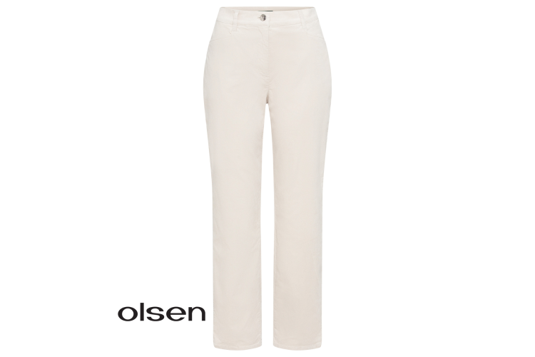 Olsen Mona Velvet Jeans | Black or Cream