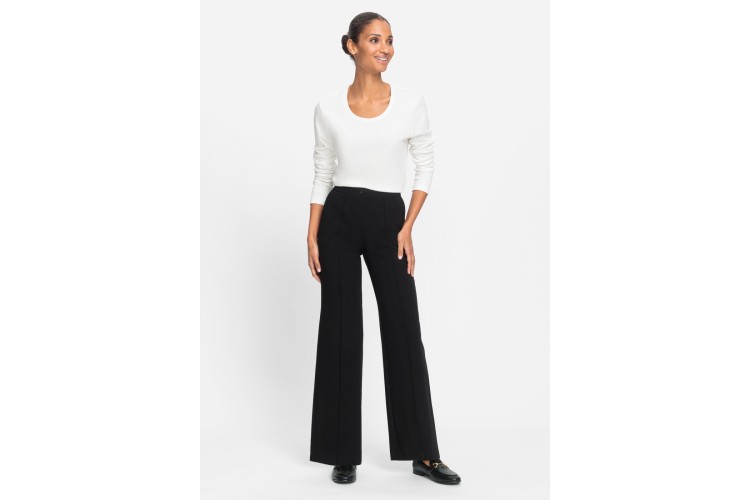 Olsen Anna Straight Leg Trousers 14002251 | Black