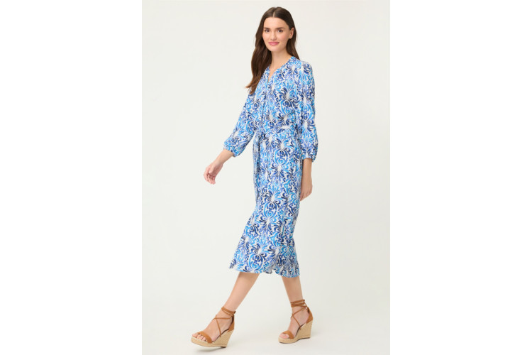 ** Olsen Blue & Aqua Dress