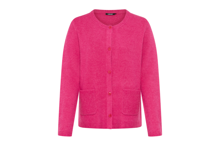 Olsen Cardigan Long Sleeve - Rouge Pink