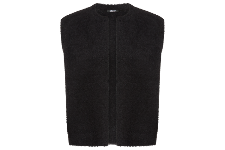 Olsen Cardigan Sleeveless - Black