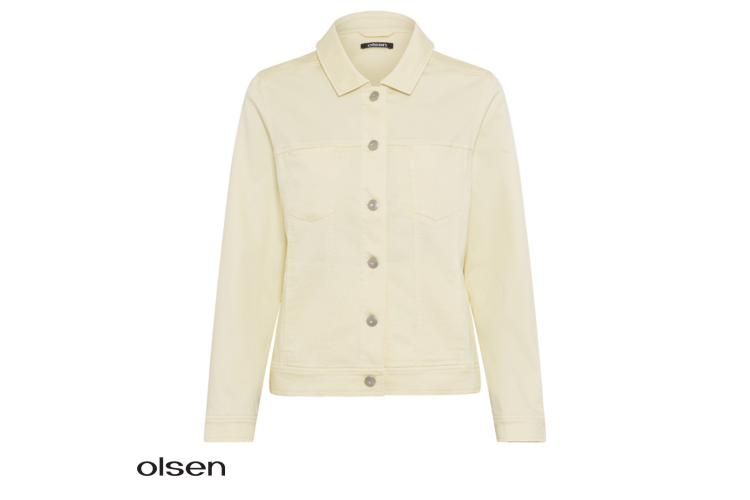 Olsen Denim Jacket 15001475 | Yellow