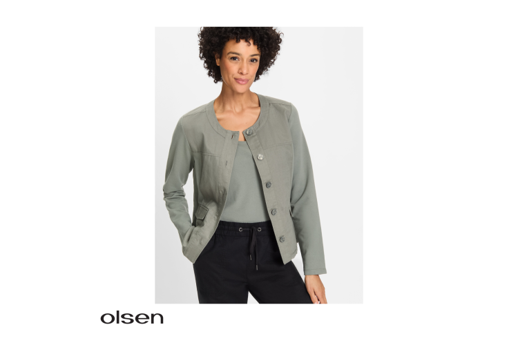 Olsen Jacket 11201641 | Khaki