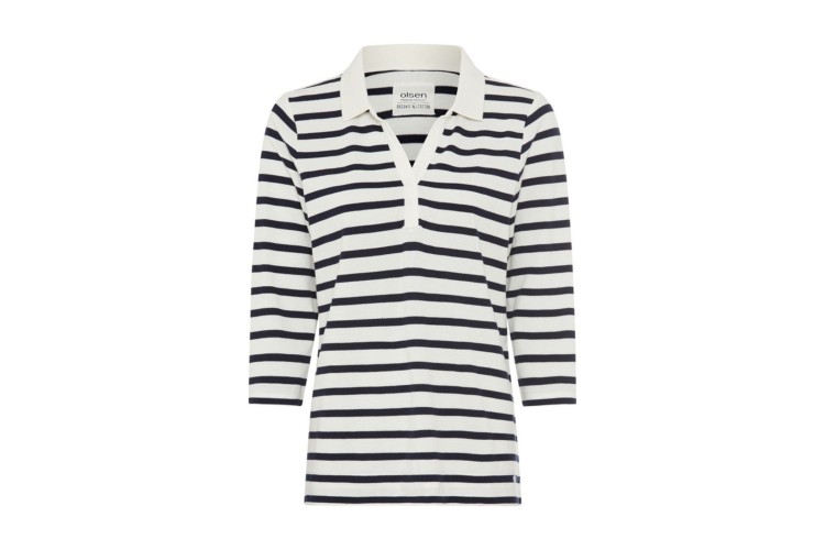 Olsen Jersey Polo Shirt 11105013 | Ink Blue