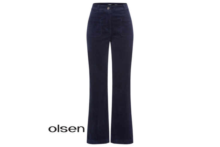 Olsen Mona Bootcut Cord 14002234 | Navy