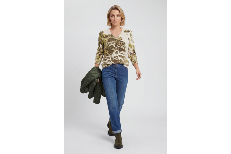 Olsen Pullover Long Sleeve - Almond Beige Melange