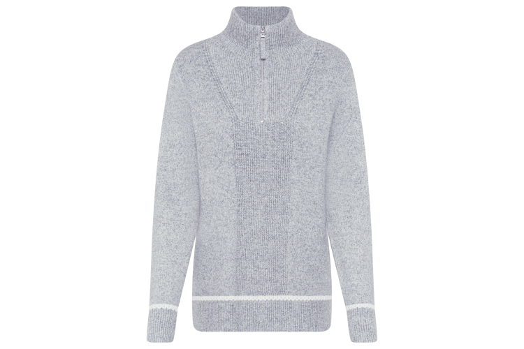 Olsen Pullover Long Sleeve - Pearl Grey Melange