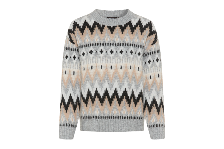 Olsen Pullover Long Sleeve - Pearl Grey Melange