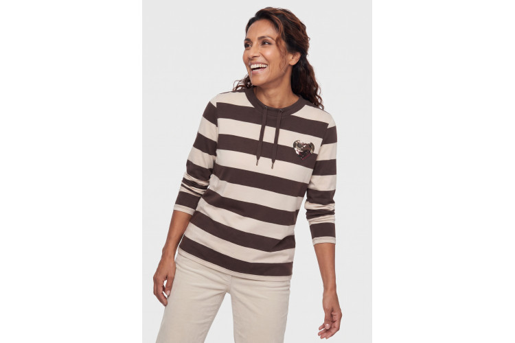 Olsen Sweatshirt Long Sleeve - Coffee Bean