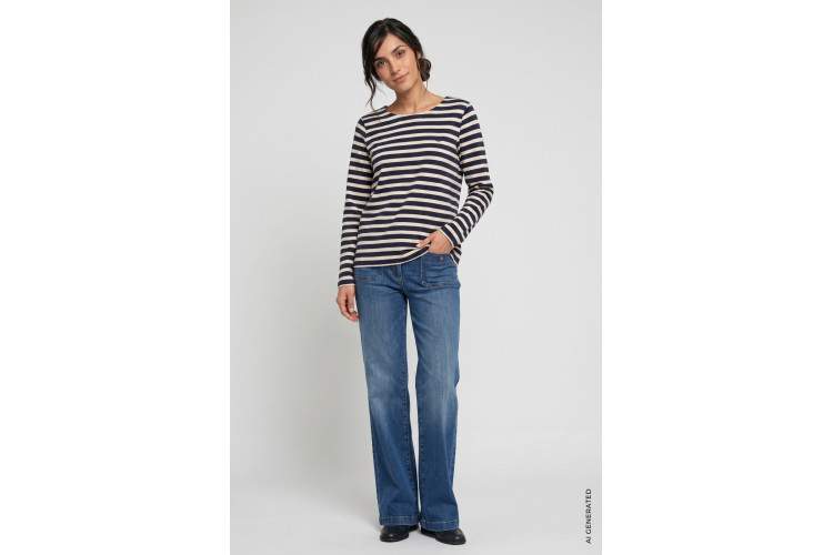Olsen T-Shirt Long Sleeve - Ink Blue