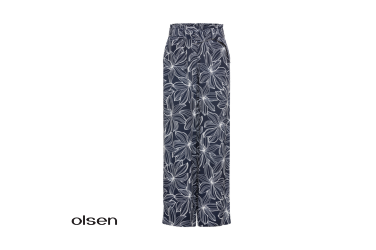 Olsen Trouser 14002153 | Navy & White