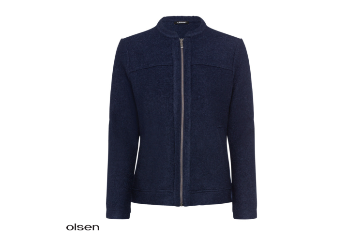 Olsen Wool Blend Jacket 15001457 |Ink Blue 