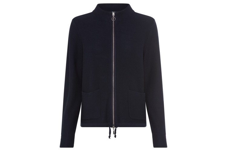 Olsen Henny Zip Cardigan 11004553 | Classic Navy