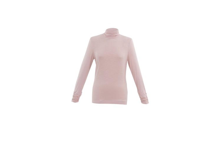 Marble Roll Neck Baby Pink