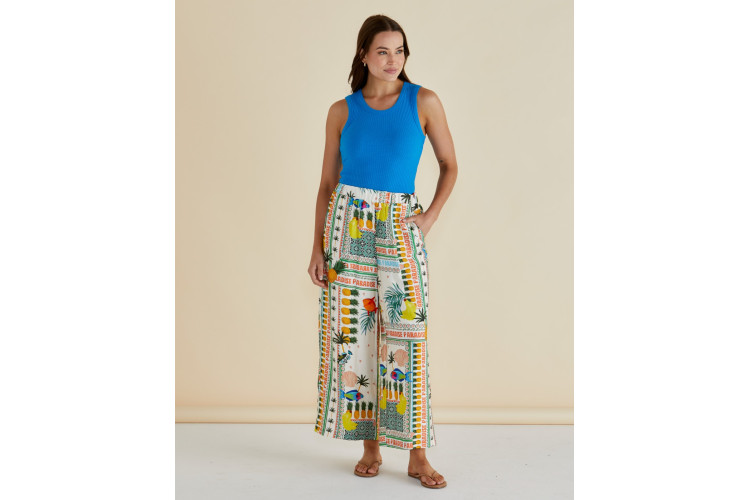 Paradise Print Loose Trousers