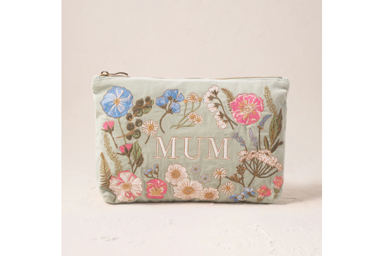 Pressed Flowers Mum Everyday Pouch