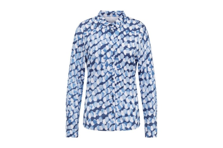 Rabe Jersey Top 54-113402 | Pale Blue Print
