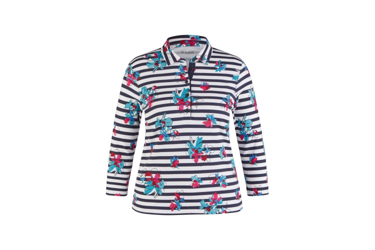 Rabe 3/4 Sleeve Collared Top 