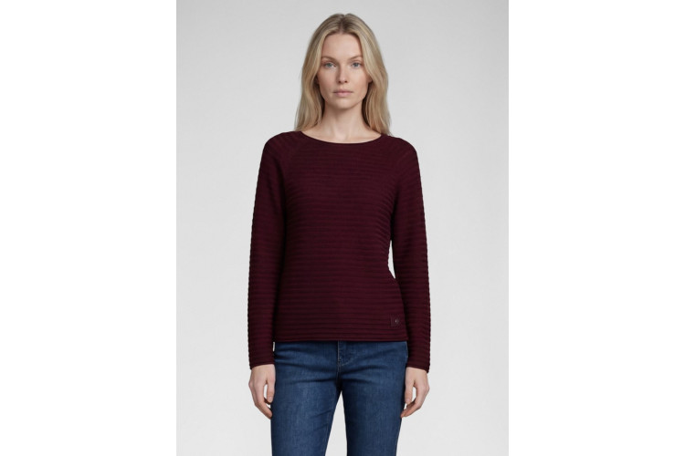 Rabe Textured Lightweight Knit | Burgundy