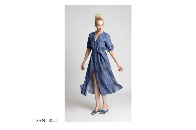 Sani Blu Dress 7024| Blue