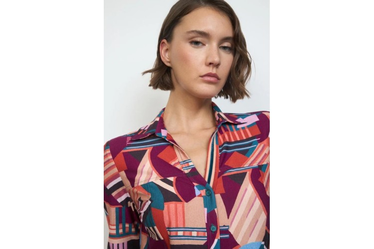 Isabella Jersey Shirt – Jewel Tones - Tinta & Bariloche