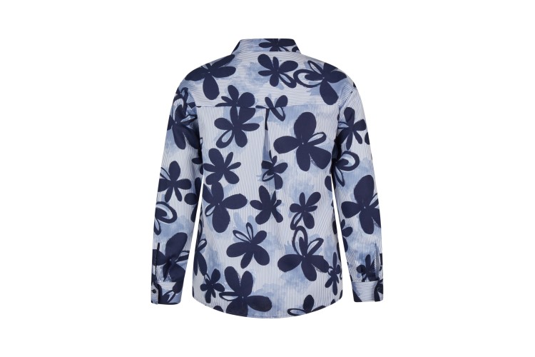 Rabe Floral Shirt | Navy & White