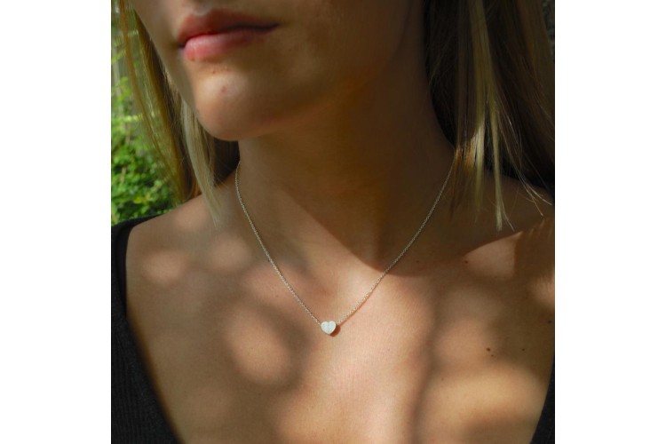 Small Silver Heart Necklace