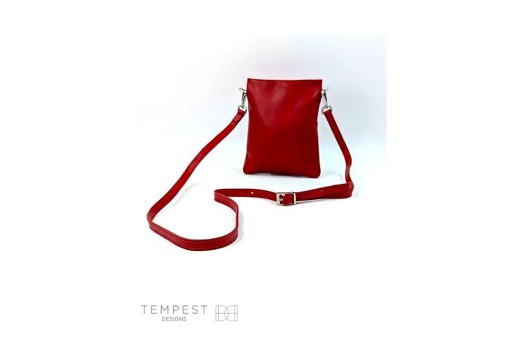 Smooth Leather Cross Body (Black, Navy & Red)