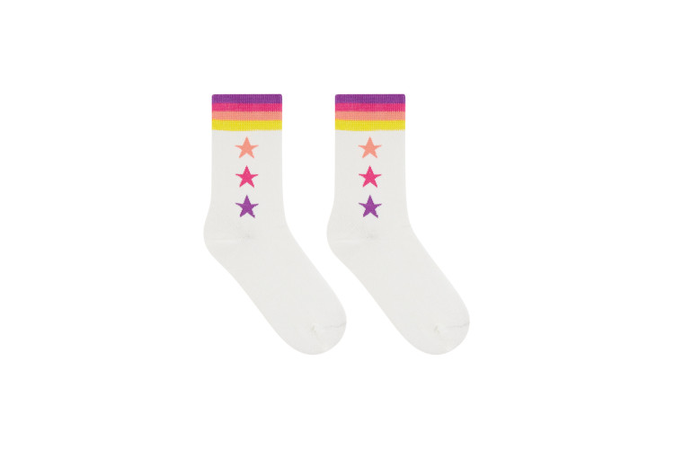 Sugarhill Brighton Socks - Off-White Triple Star