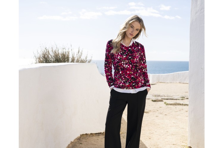 V-Neck Jumper by Marble | 8021