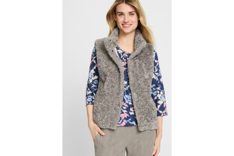 Taupe Faux Fur Olsen Gilet