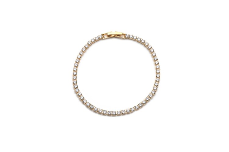 Tennis Bracelet - CZ & Gold Tone
