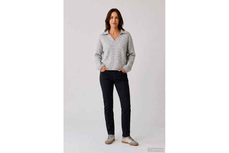 Anna Montana Thermo Jeans - Angelika Flexi | Black