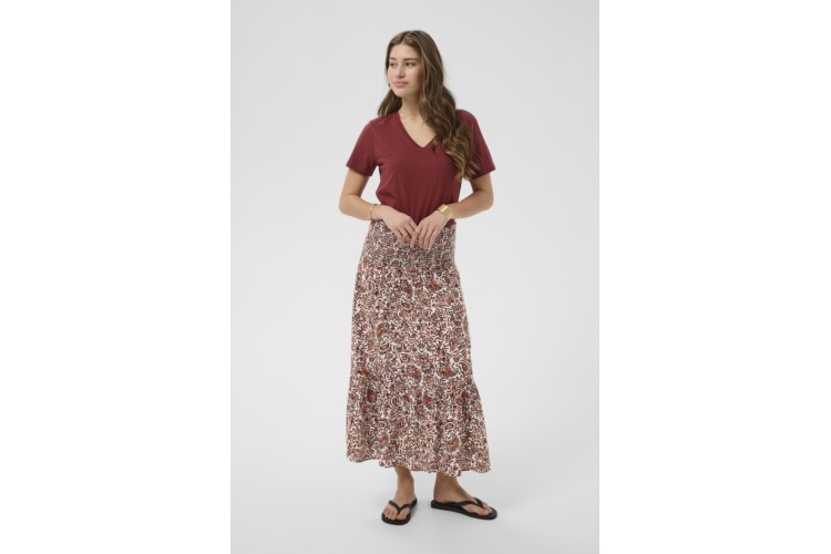 Tiah Amber Floral Midi Skirt