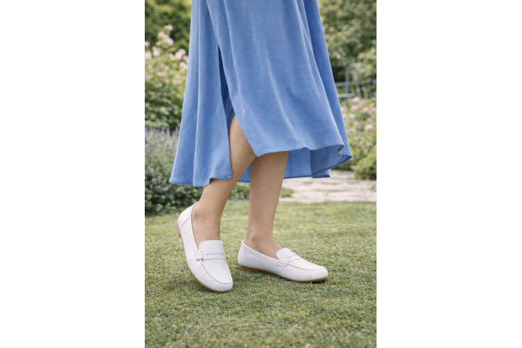 White Leather Loafer