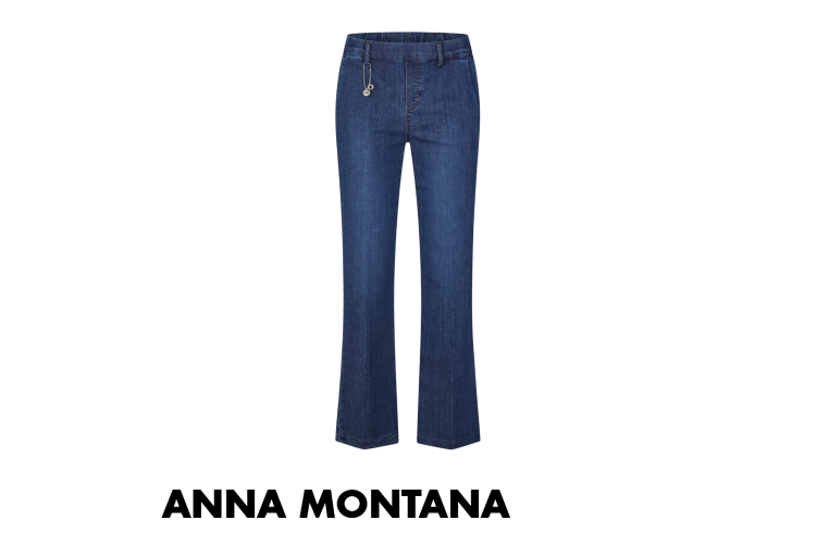 Anna Montana Angelika Wide Leg Jeans 1045 | Stonewash