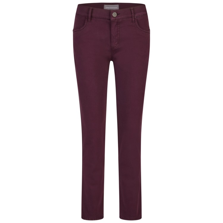 Anna Montana Angelika Slim Fit Jeans – Bordeaux Red (Style 1928)